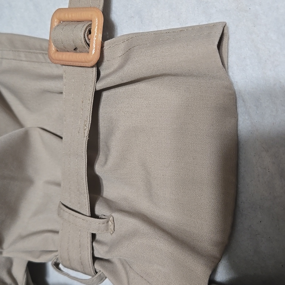 Warm Vintage Elegant Tan Trench Coat - Picture 10 of 12
